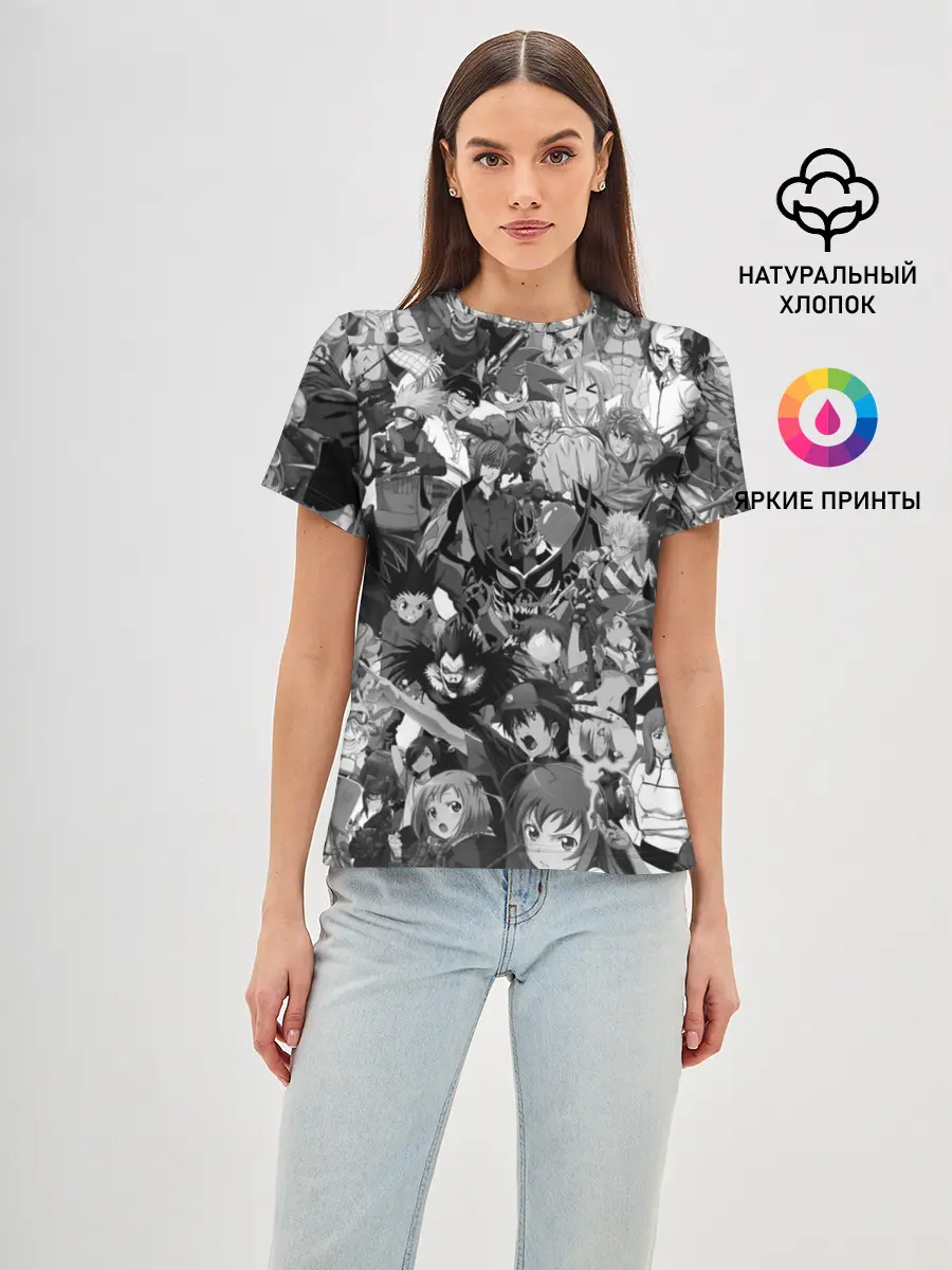 Женская базовая футболка / ANIME HEROES