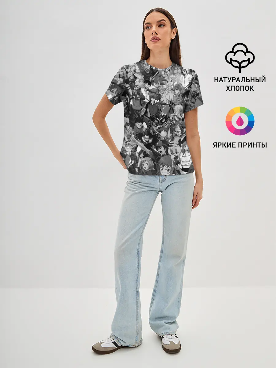 Женская базовая футболка / ANIME HEROES