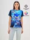 Женская базовая футболка / SONIC | СИНИЙ ЁЖ