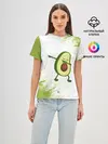 Женская базовая футболка / Авокадо