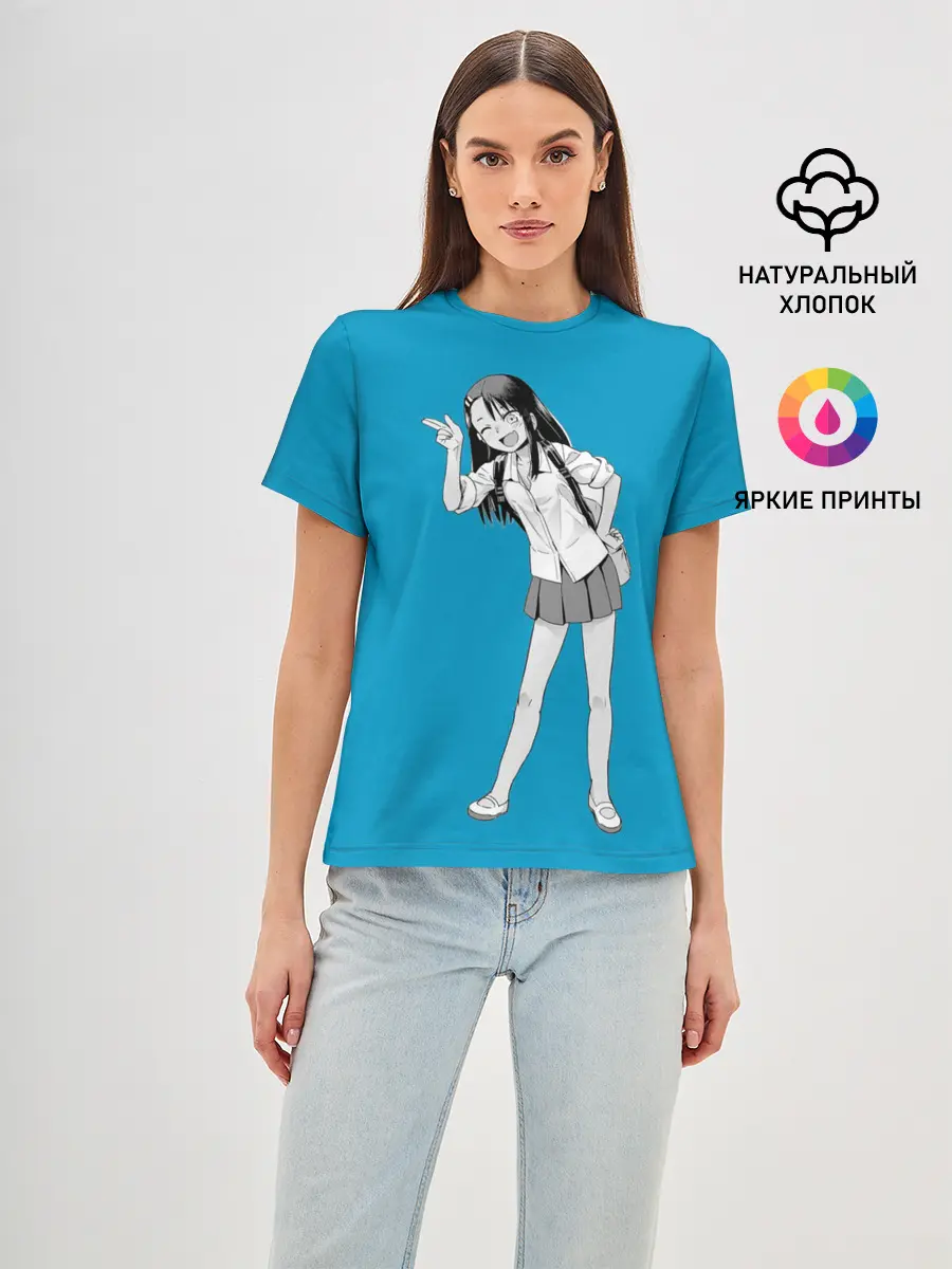 Женская базовая футболка / Nagatoro Posing