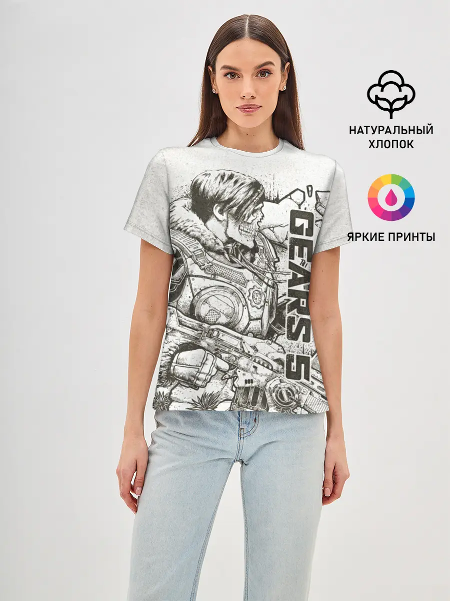 Женская базовая футболка / Gears 5