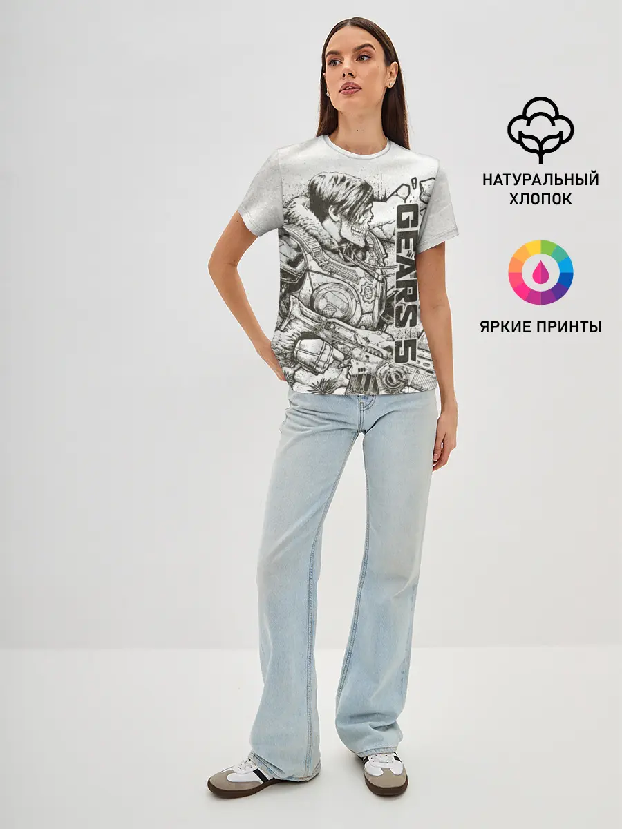 Женская базовая футболка / Gears 5