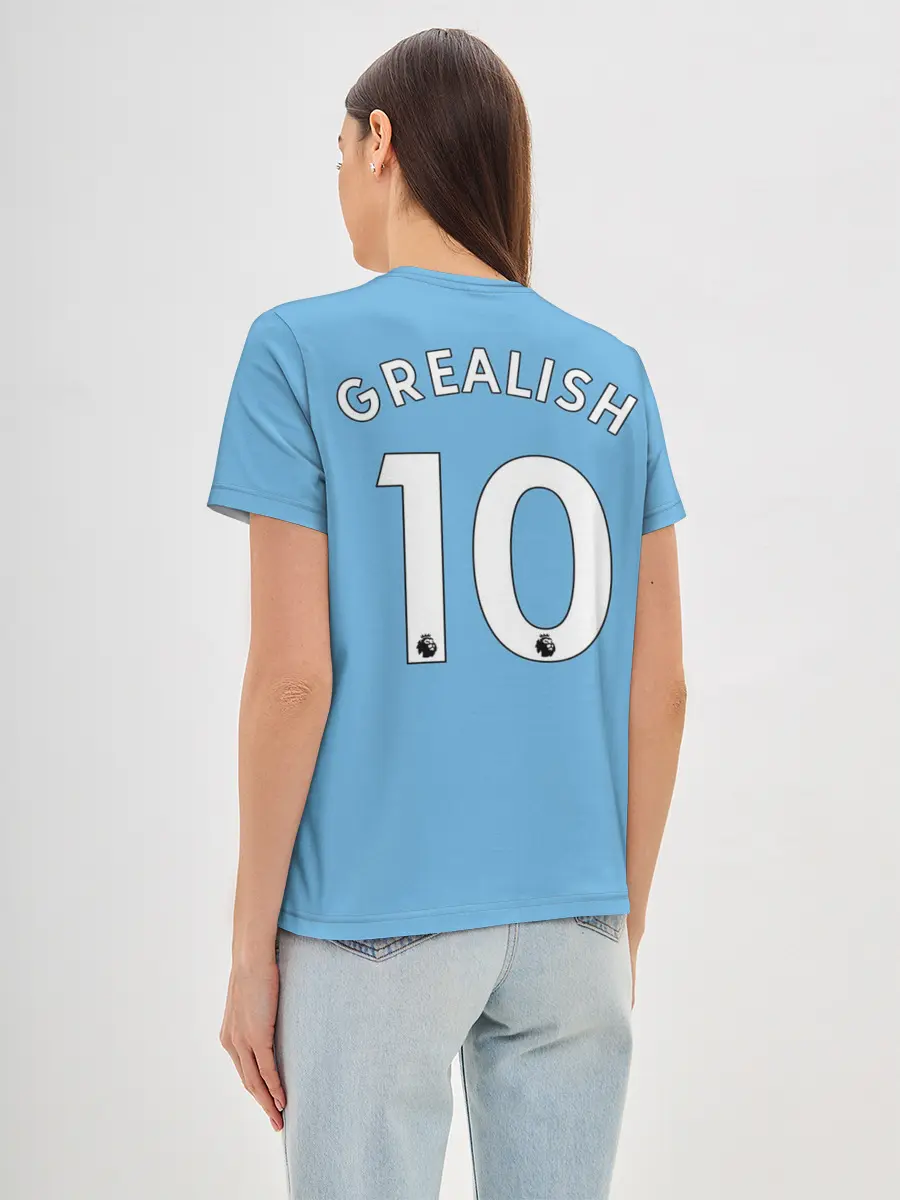 Женская базовая футболка / Джек Грилиш Манчестер Сити