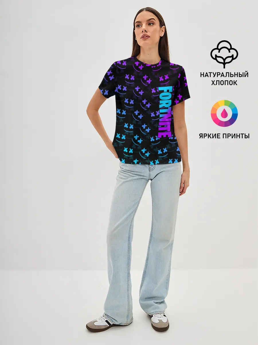 Женская базовая футболка / MARSHMELLO