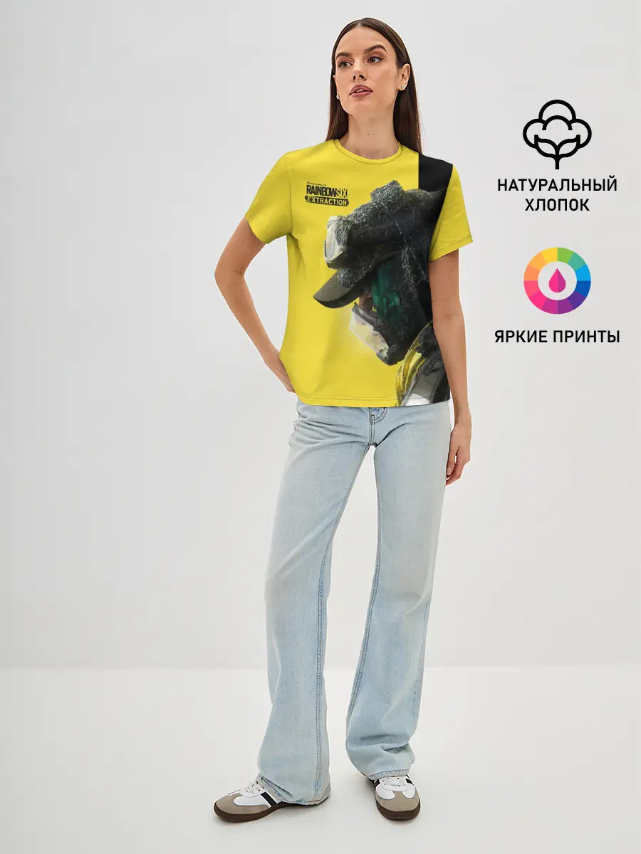 Женская базовая футболка / Rainbow Six Extraction / Радуга 6 Эвакуация