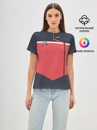 Женская базовая футболка / Звездный костюм № 1