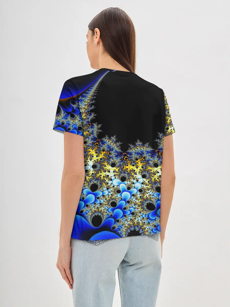 Женская базовая футболка / Фрактальная материя l Fractal