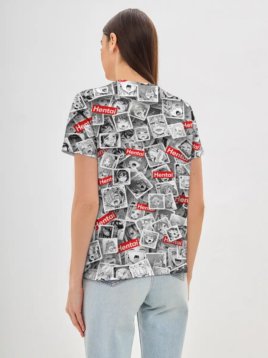 Женская базовая футболка / Hentai senpai