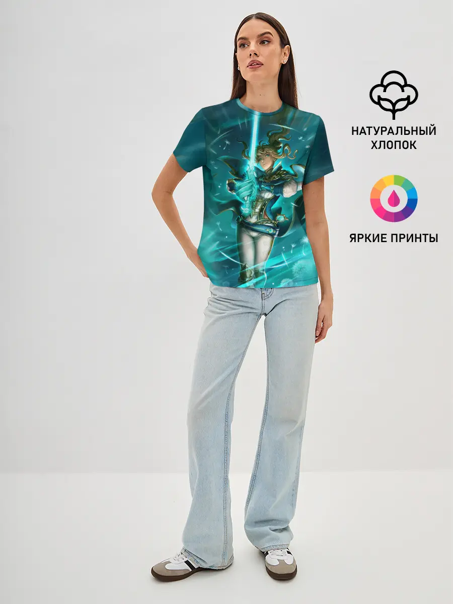 Женская базовая футболка / Джин | Genshin Impact | Геншин Импакт