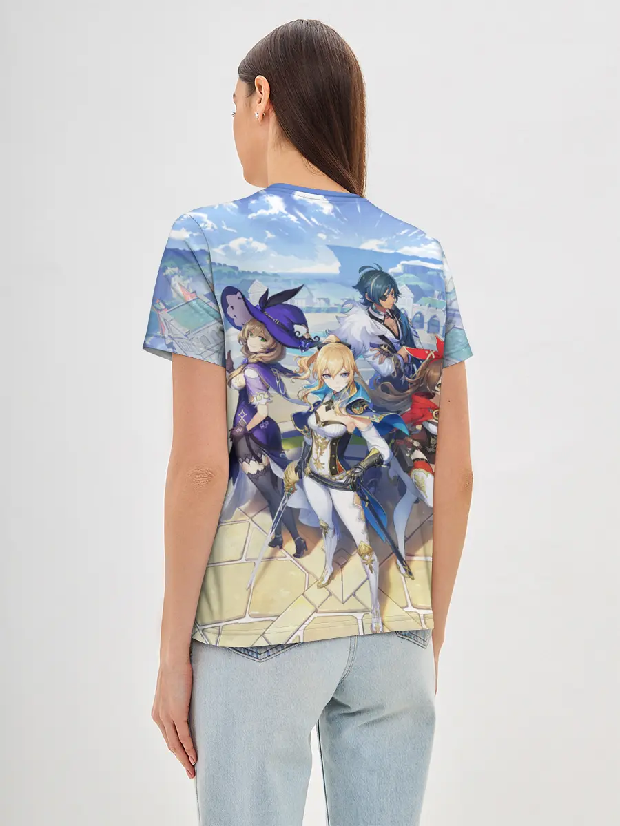 Женская базовая футболка / Genshin Impact: Ци Ци.