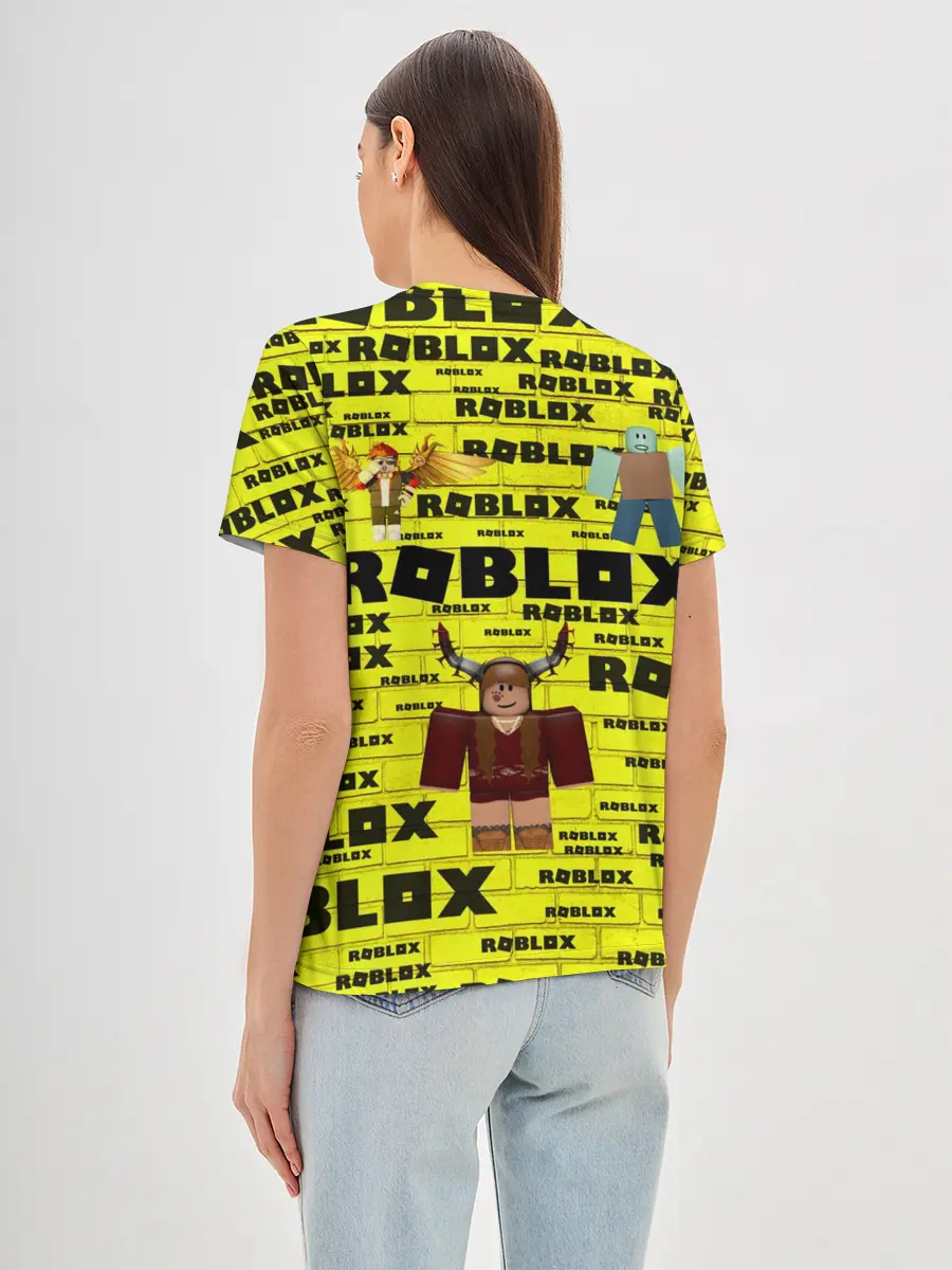 Женская базовая футболка / роблокс