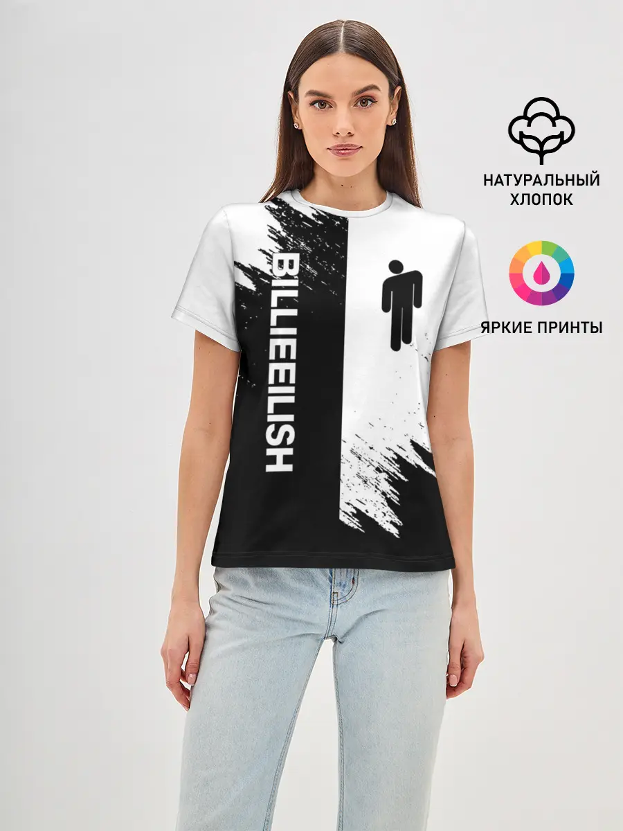 Женская базовая футболка / BILLIE EILISH / БИЛЛИ АЙЛИШ