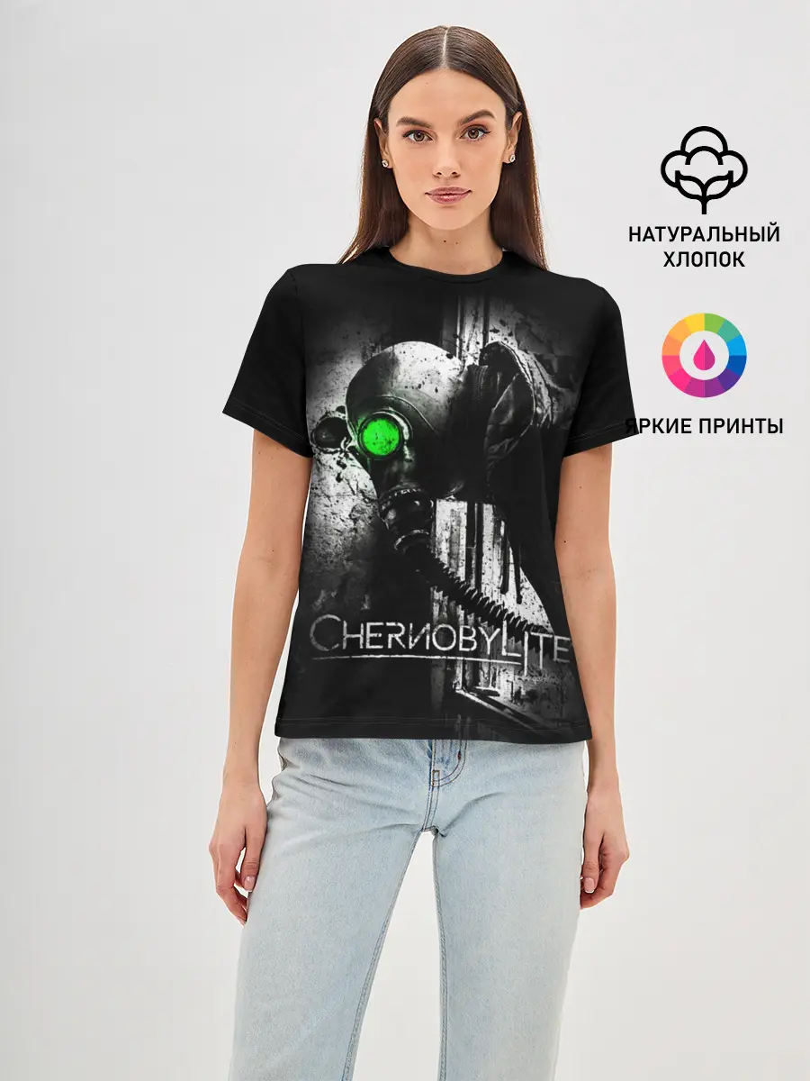 Женская базовая футболка / Chernobylite