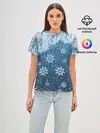 Женская базовая футболка / Снежное Настроенние
