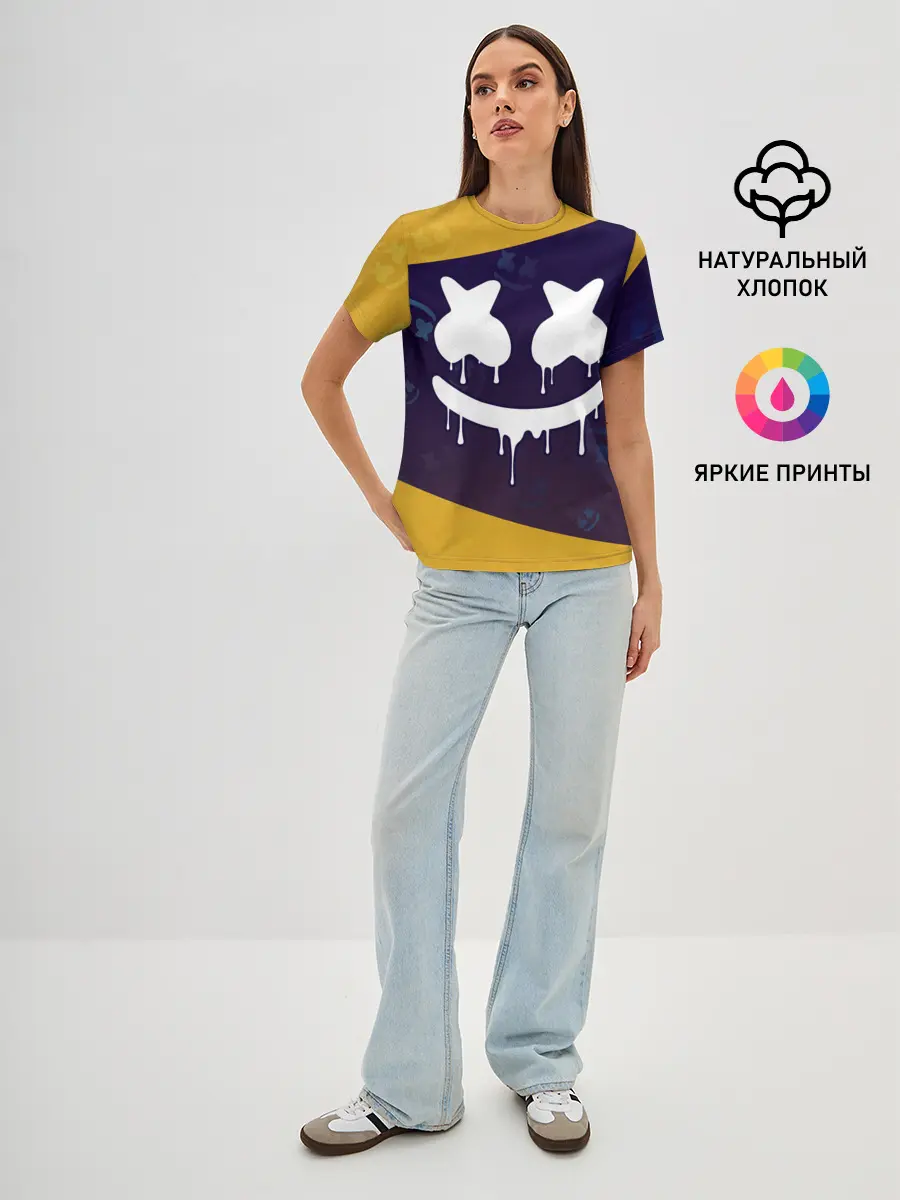 Женская базовая футболка / MARSHMELLO / МАРШМЕЛЛОУ