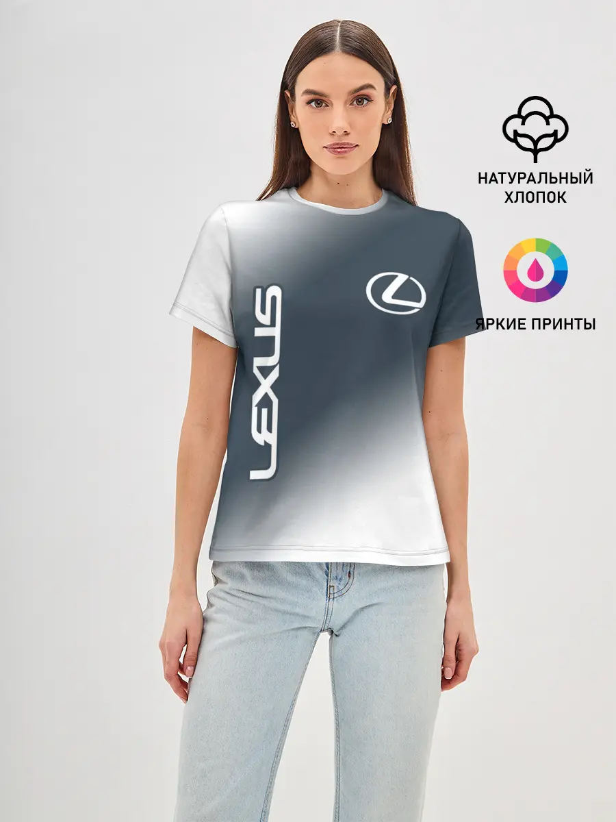 Женская базовая футболка / LEXUS / ЛЕКСУС