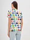 Женская базовая футболка / BITCOIN PATTERN | БИТКОИН