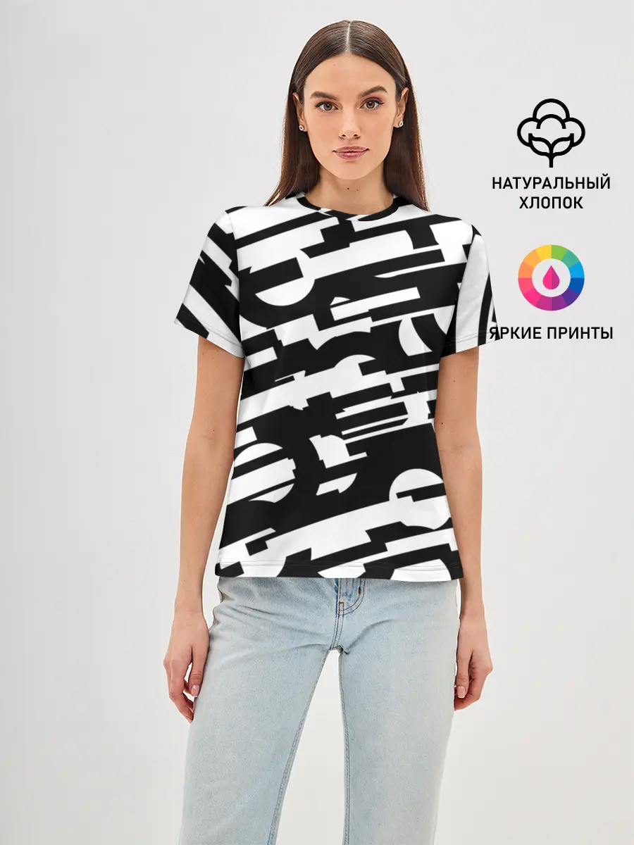 Женская базовая футболка / ФАНТАСТИКА КОСМОС