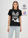 Женская базовая футболка / Proud Furry