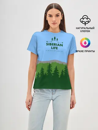 Женская базовая футболка / Сибирь