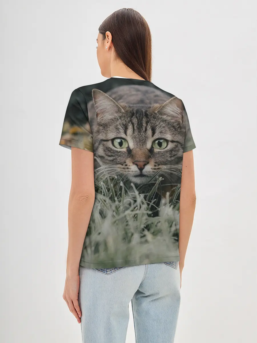 Женская базовая футболка / Кошка