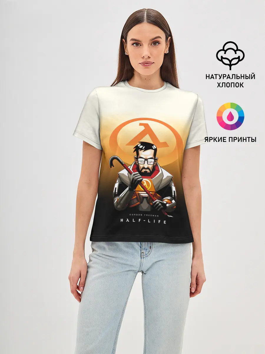 Женская базовая футболка / FREEMAN | HALF-LIFE