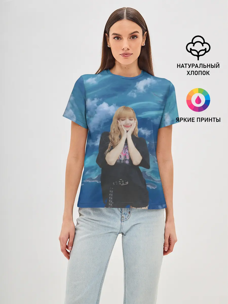 Женская базовая футболка / LISA BLACKPINK