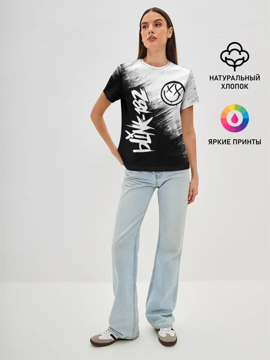 Женская базовая футболка / Blink-182