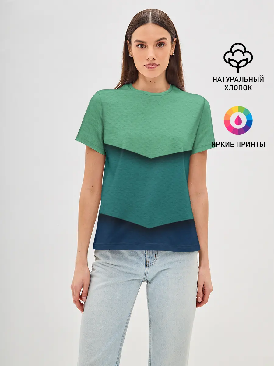 Женская базовая футболка / Текстура бумаги