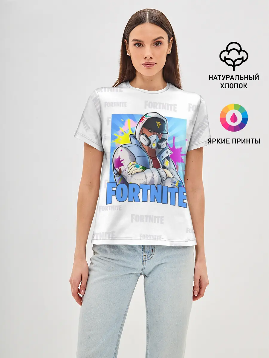 Женская базовая футболка / Fortnite Fan Art