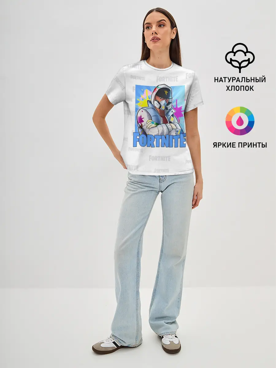 Женская базовая футболка / Fortnite Fan Art