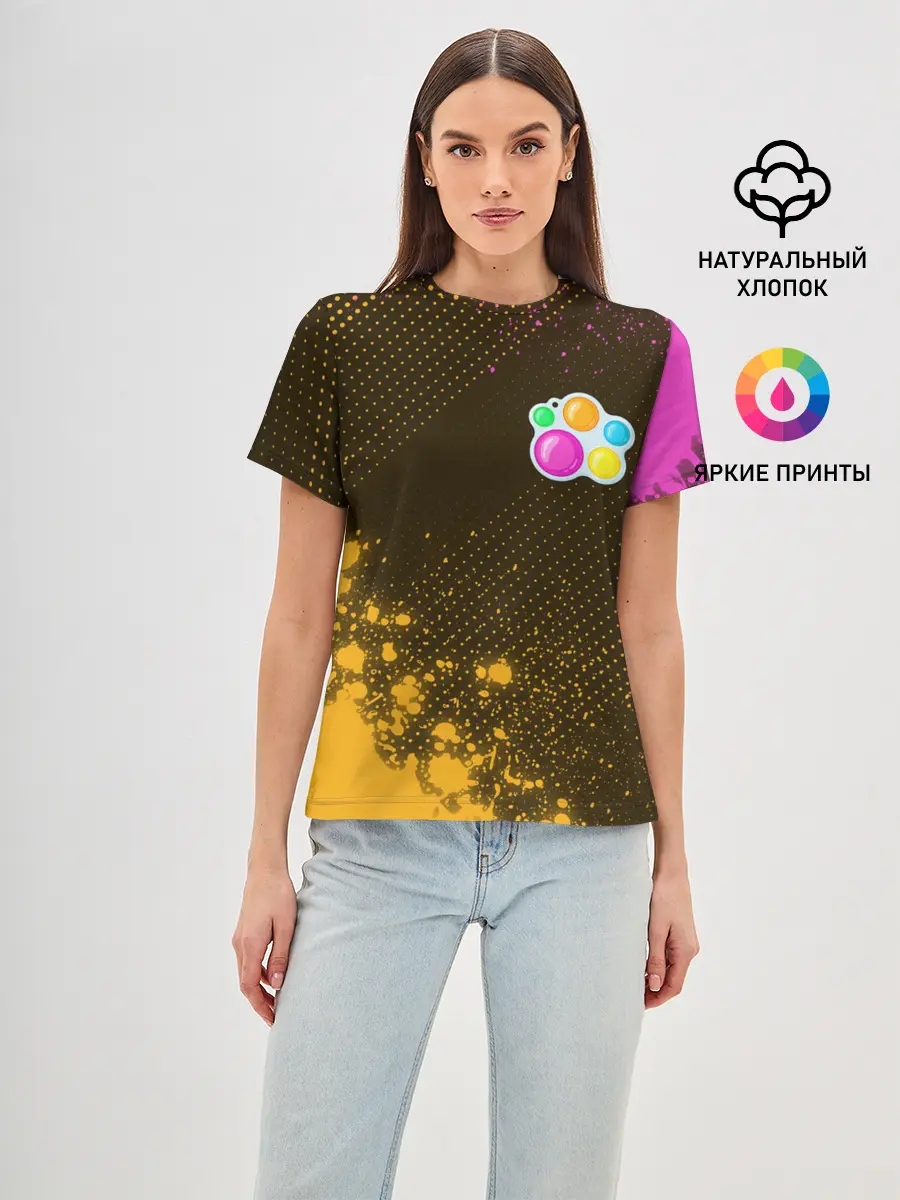 Женская базовая футболка / Симпл Димпл - Краска