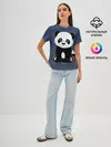 Женская базовая футболка / Милая Панда