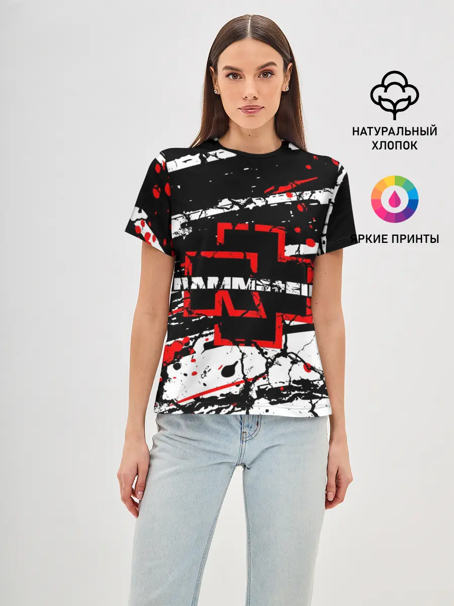 Женская базовая футболка / RAMMSTEIN