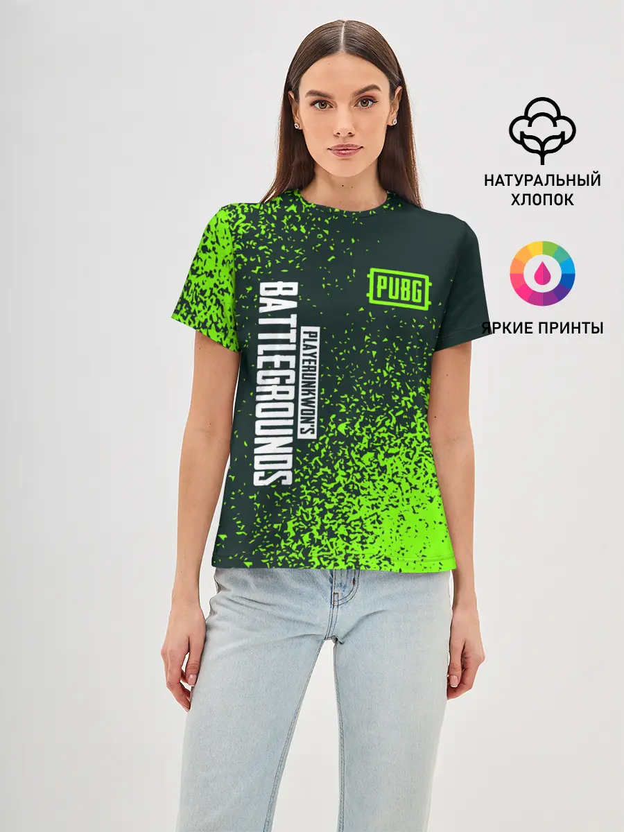 Женская базовая футболка / PUBG / ПАБГ