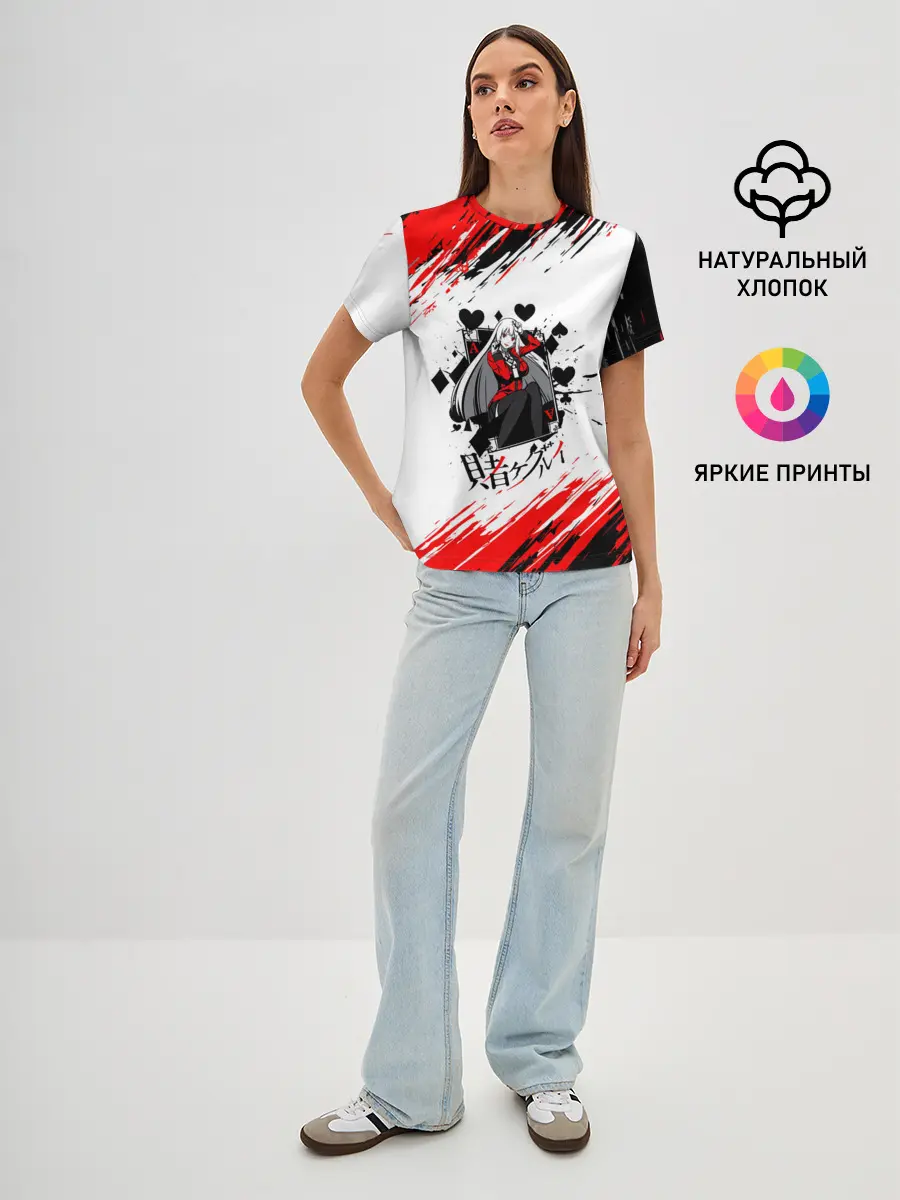 Женская базовая футболка / Kakegurui | Ририка Момобами