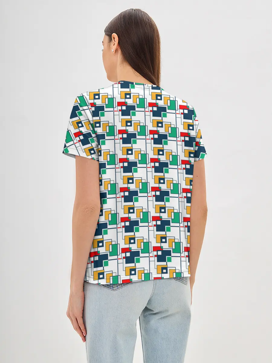 Женская базовая футболка / Геометрия