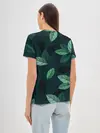 Женская базовая футболка / Текстура Листья
