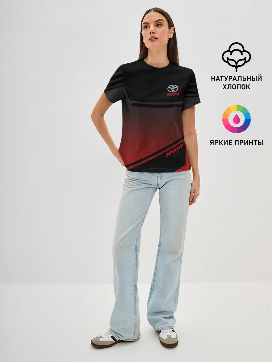 Женская базовая футболка / TOYOTA | ТОЙОТА