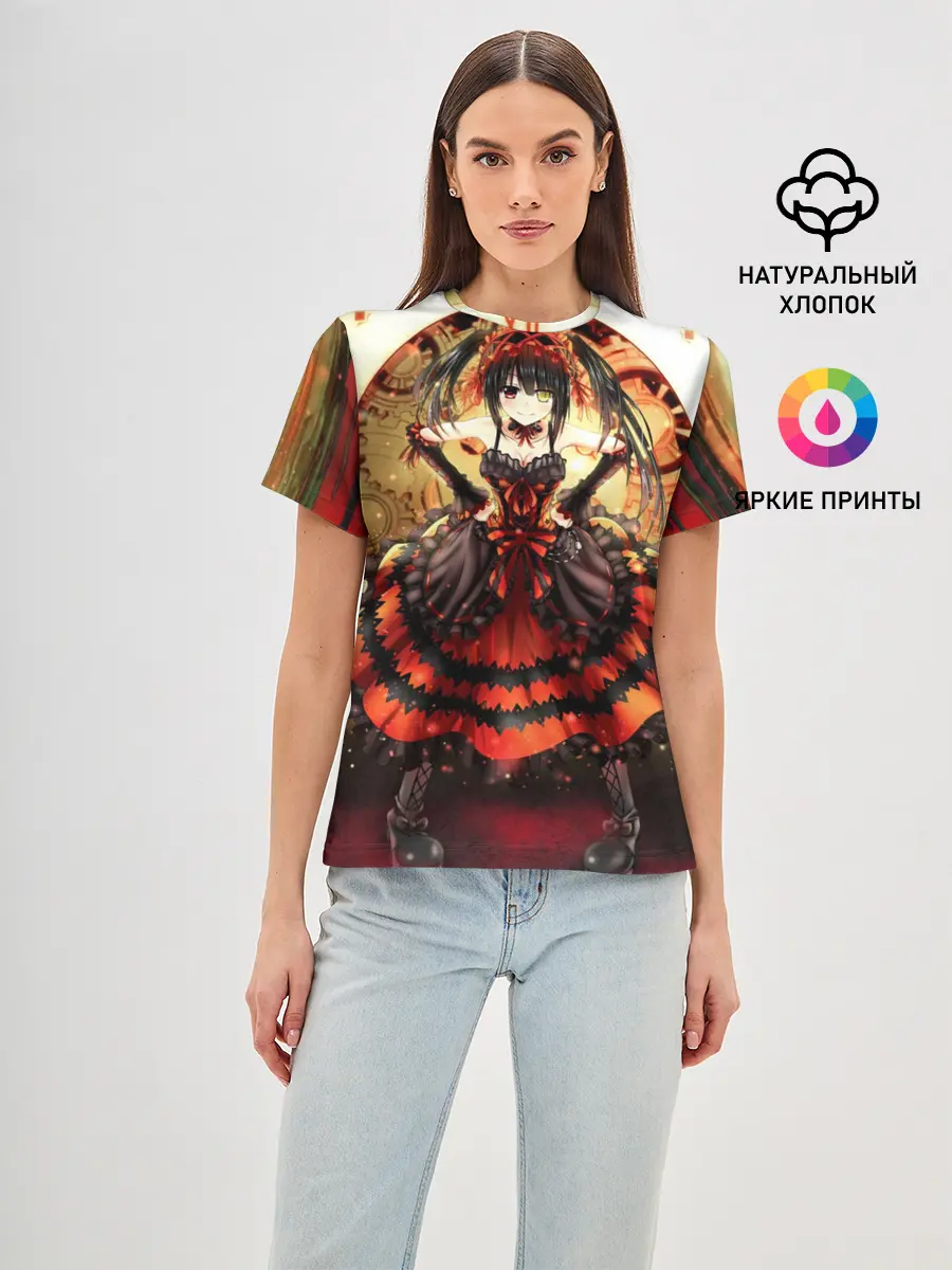 Женская базовая футболка / Date A Live - Kurumi Tokisaki