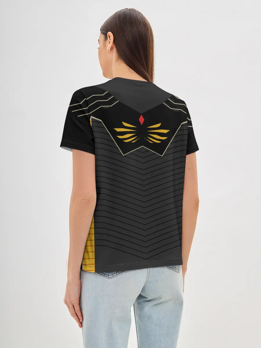 Женская базовая футболка / КИБЕРНЕТИЧЕСКИЙ КОСТЮМ / CYBER UNIFORM