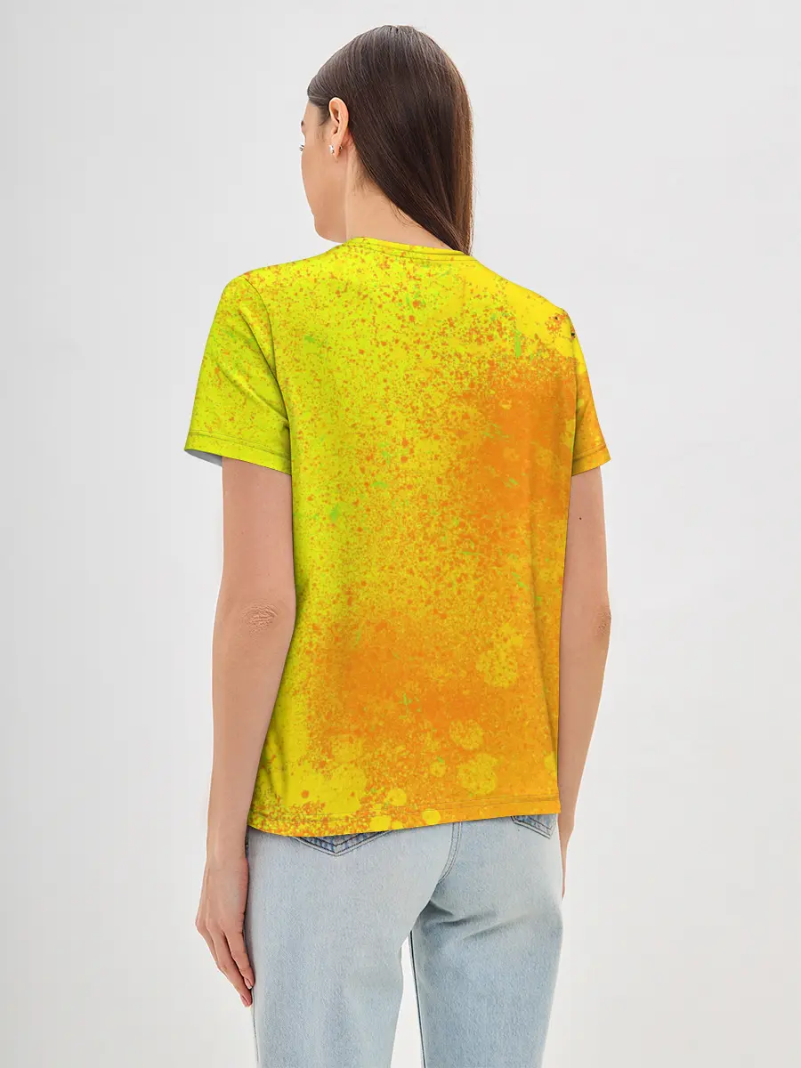 Женская базовая футболка / Гитара и подсолнухи