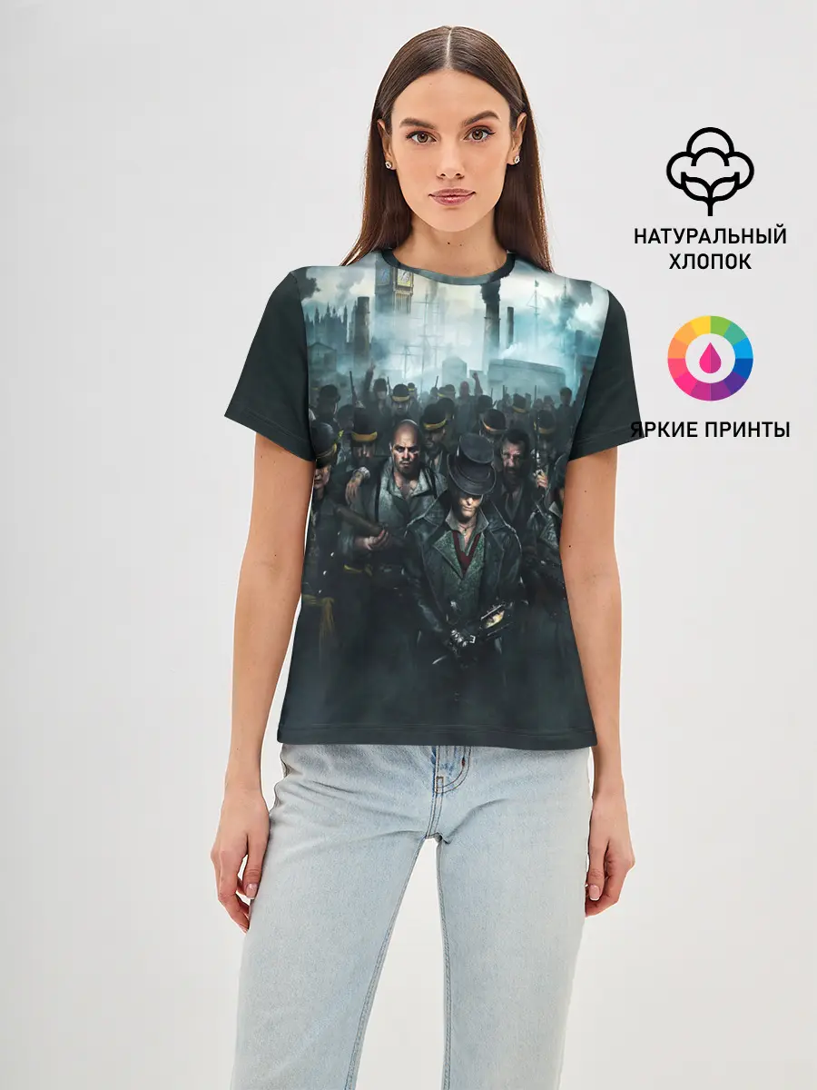 Женская базовая футболка / ASSASSINS CREED СИНДИКАТ