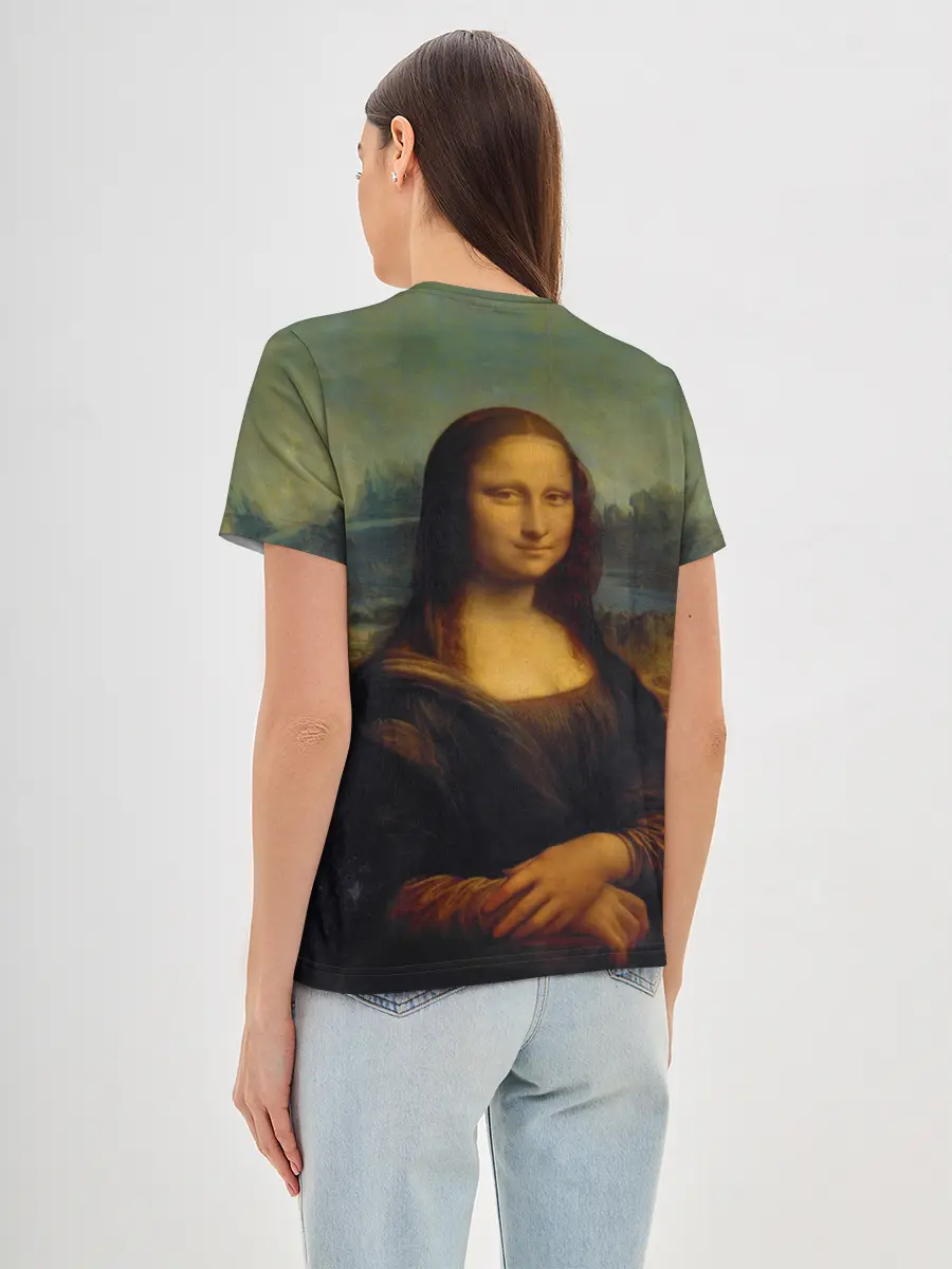Женская базовая футболка / Леонардо да Винчи - Мона Лиза