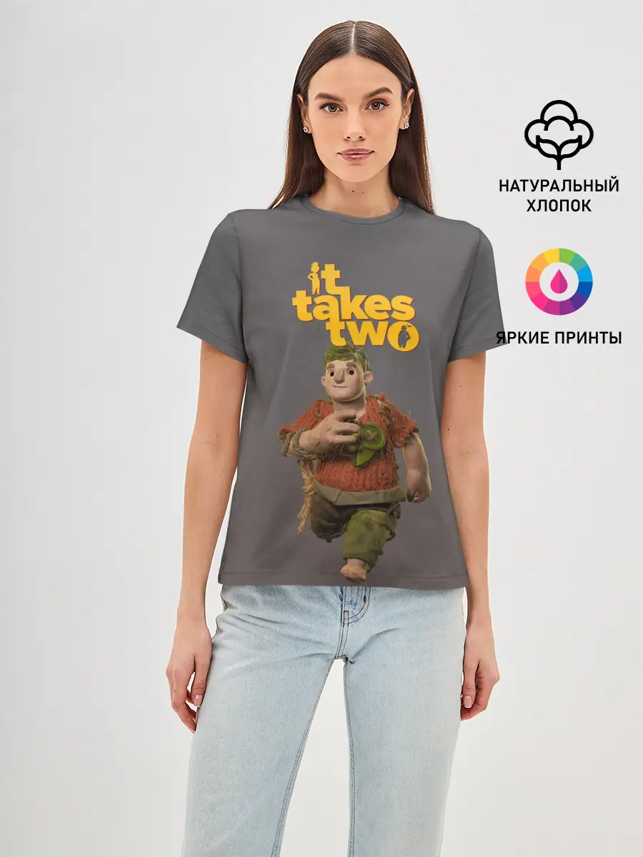Женская базовая футболка / It takes two | Нужны двое