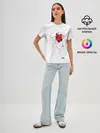 Женская базовая футболка / Yami: listen to my heart 3D