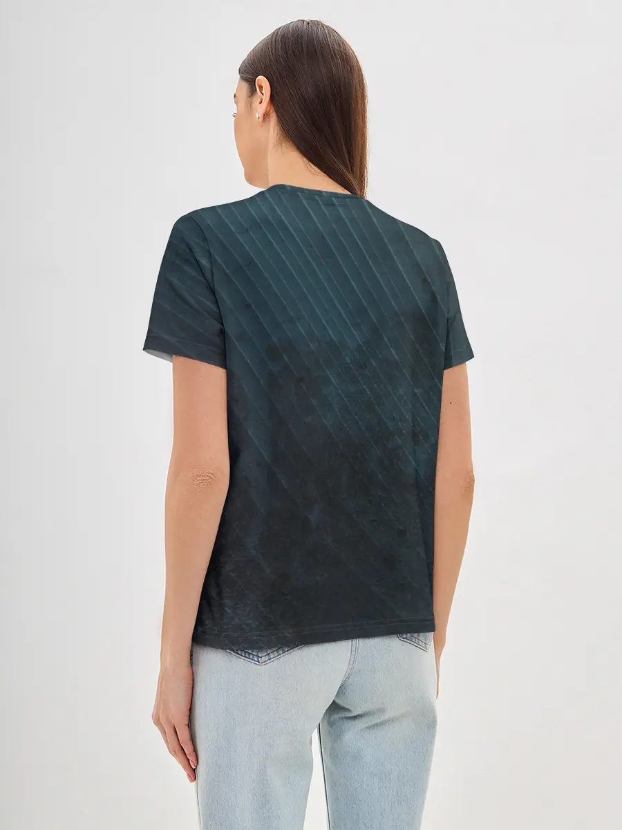 Женская базовая футболка / Dark Texture