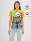 Женская базовая футболка / Pop Art Cat | Wow