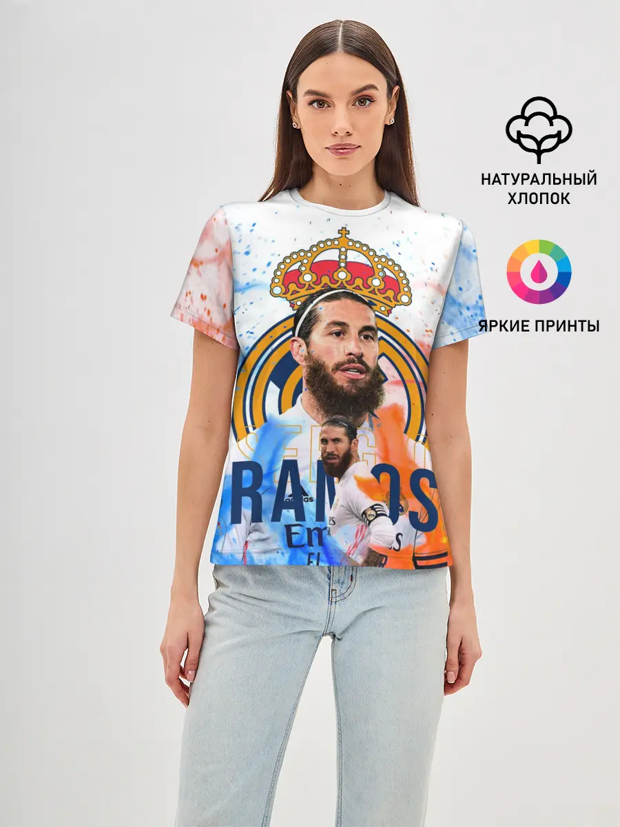 Женская базовая футболка / SERGIO RAMOS / СЕРХИО РАМОС